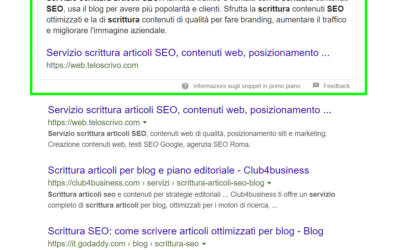 Posizione zero Google
