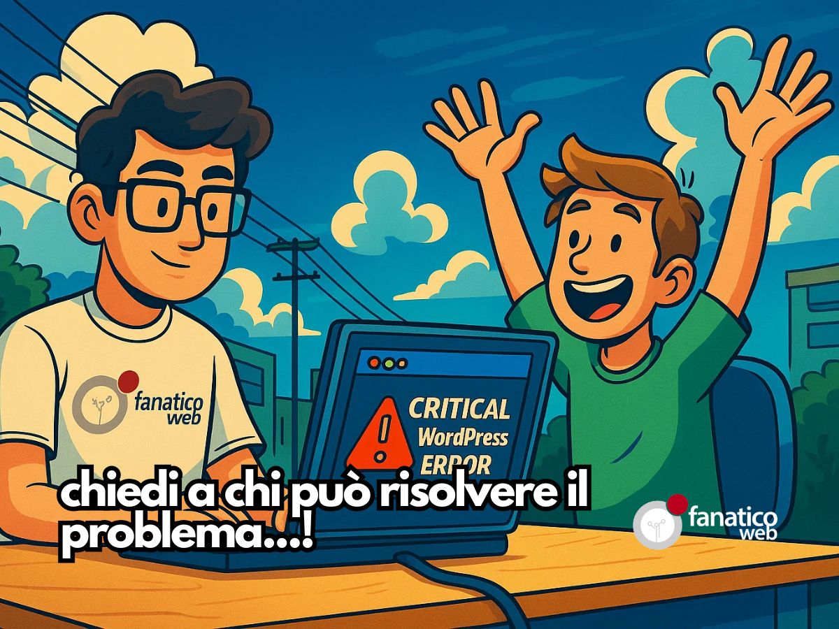 WordPress schermo bianco