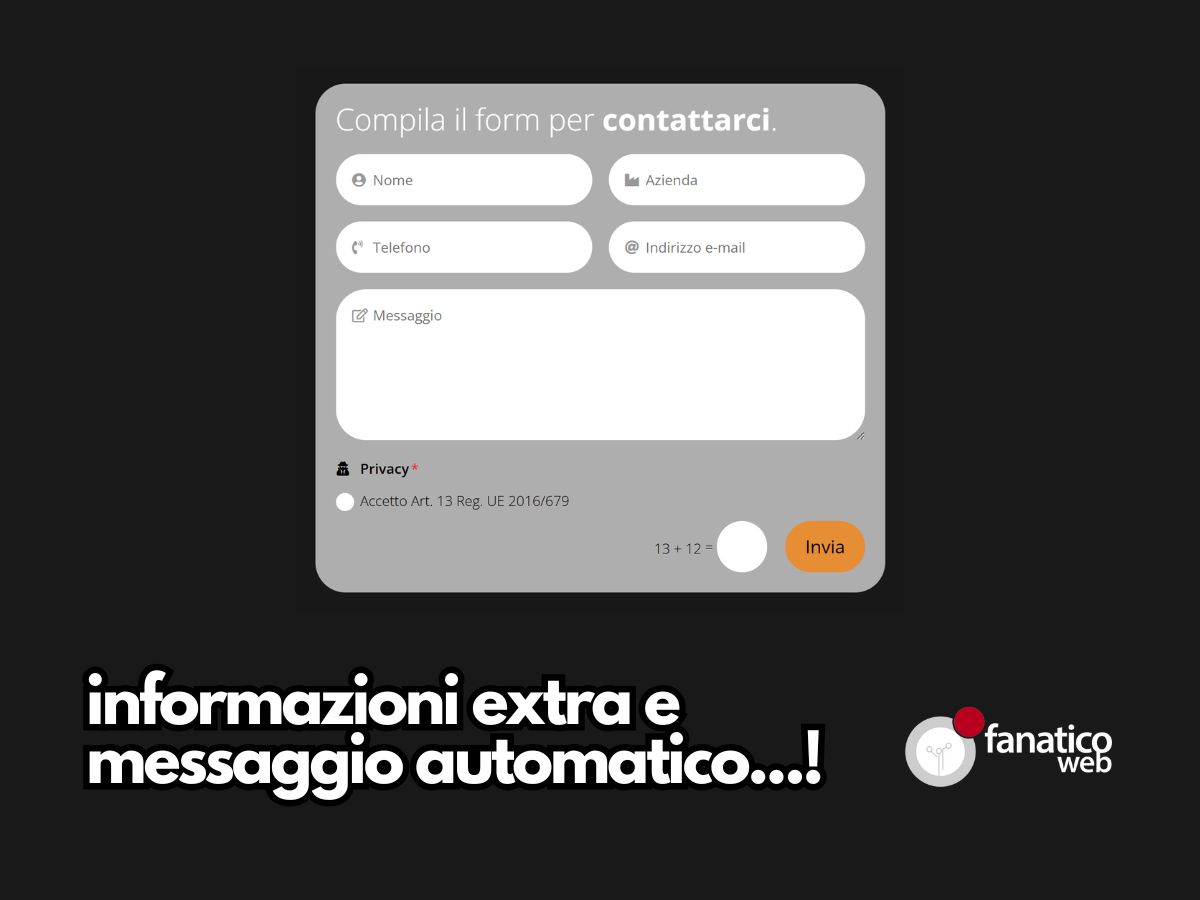 Form contatto WordPress