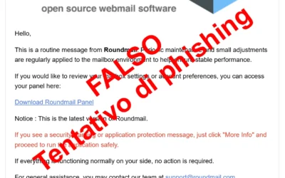 🔔 ATTENZIONE: Tentativo di phishing – NON cliccate sul link!