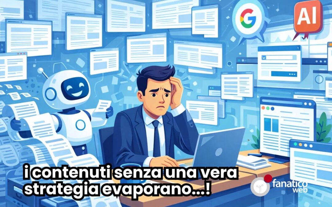 Contenuti AI ovunque, risultati zero: perché il 90% dei siti si sta auto-sabotando