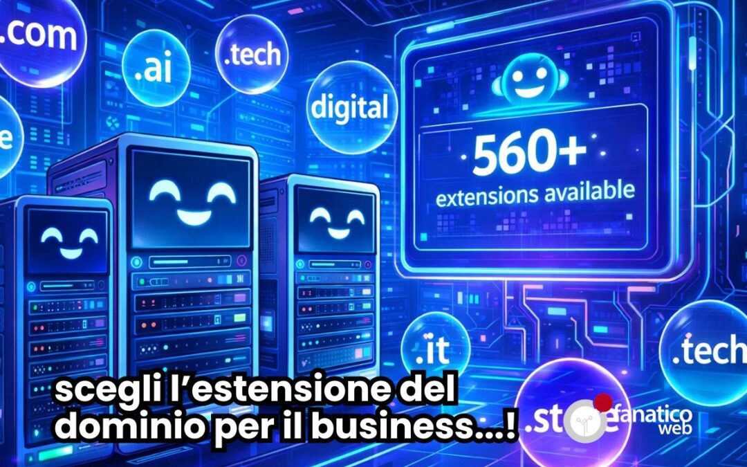 Registrazione domini e hosting professionale: scegli qualsiasi estensione e centralizza tutto in un’unica infrastruttura sicura