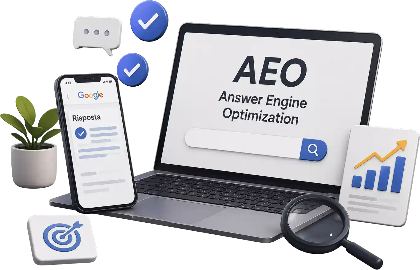 Ottimizzazione SEO AEO GEO per motori di risposta